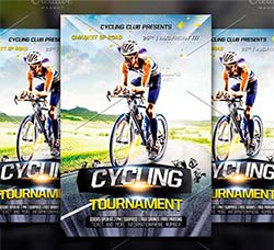 骑行活动海报/传单模板：Cycling Flyer